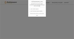 Desktop Screenshot of kohlsmann.de