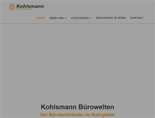 Tablet Screenshot of kohlsmann.de